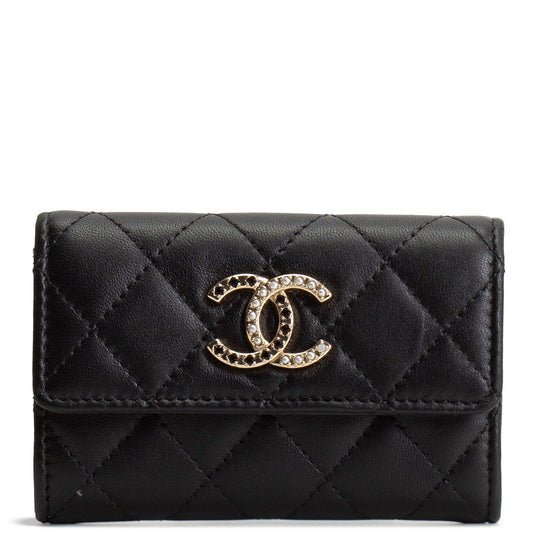 CHANEL Cardholder Interlocking CC