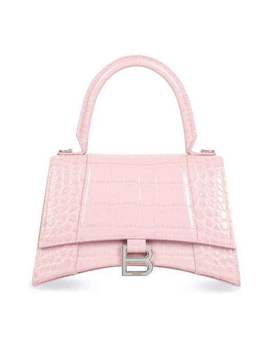 BL  XS Hourglass Embossed Tote Handle Bag